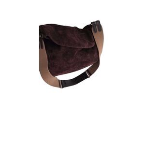 Beautiful Rare LIMITED EDITION RALPH LAUREN Brown Suede Hobo Handbag SHOULDER  P